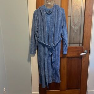 Fuzzy shark hood robe